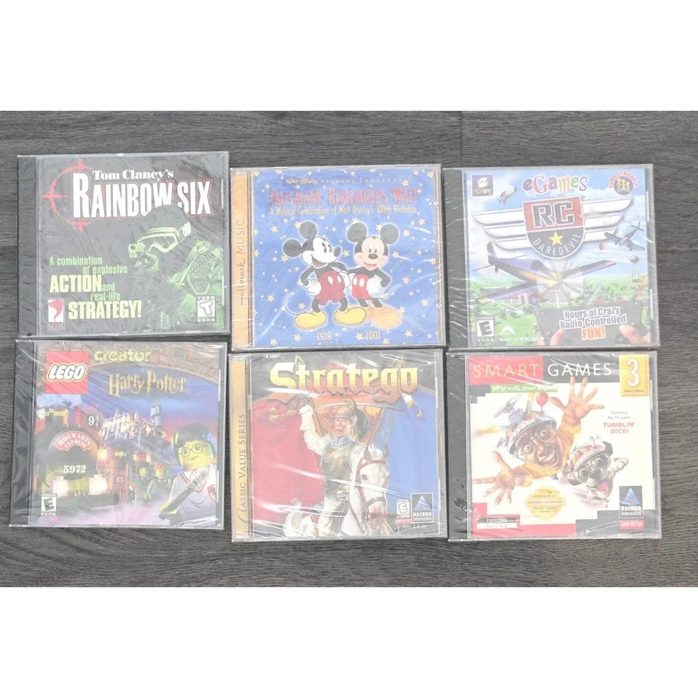 Vintage PC Game Lot - 5 New & Factory Sealed Games